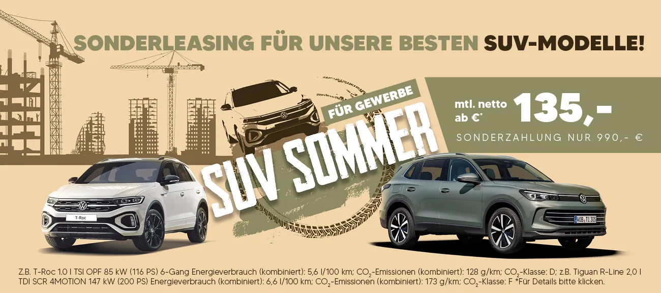 VW SUV Sommer Wochen