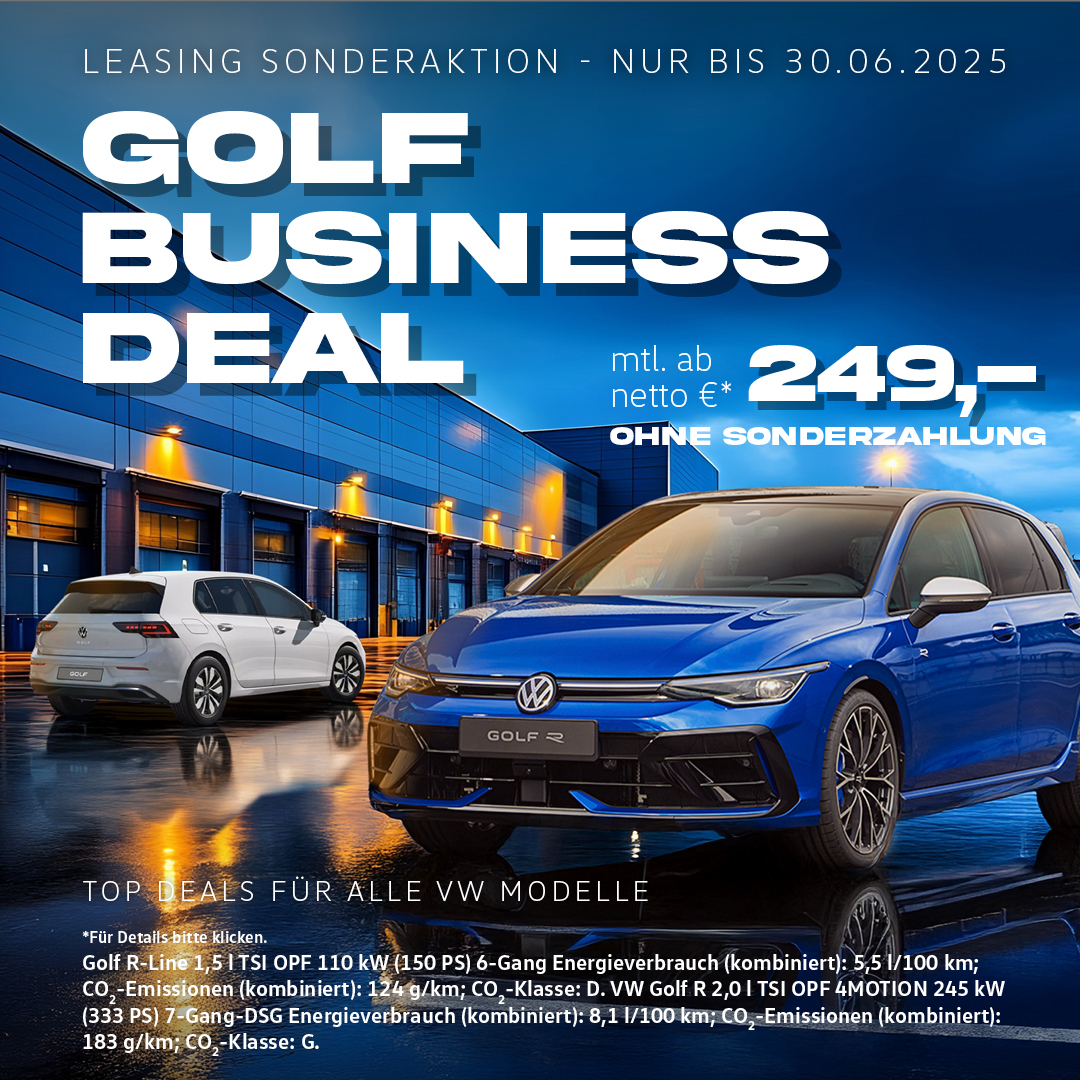 VW Golf Sportwochen Gewerbeleasing