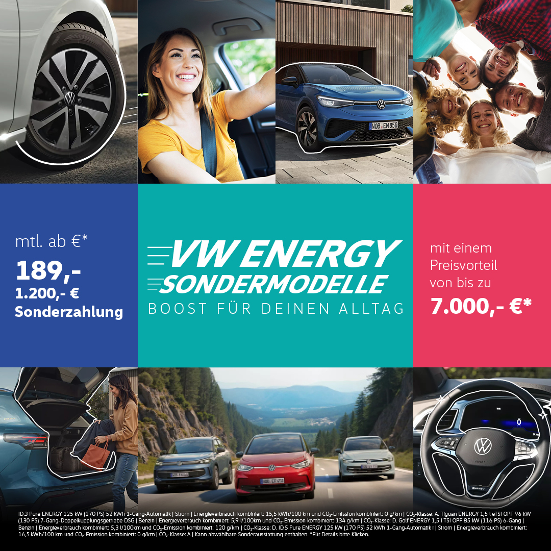 VW Energy Sondermodelle