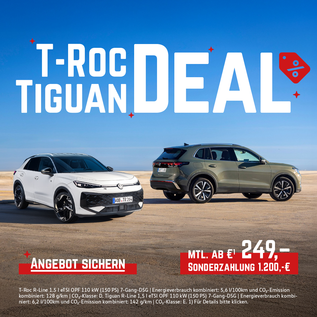 VW T-Roc und Tiguan